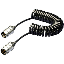 Load image into Gallery viewer, Coiled-Cable-Metal-12-V-7-Pin