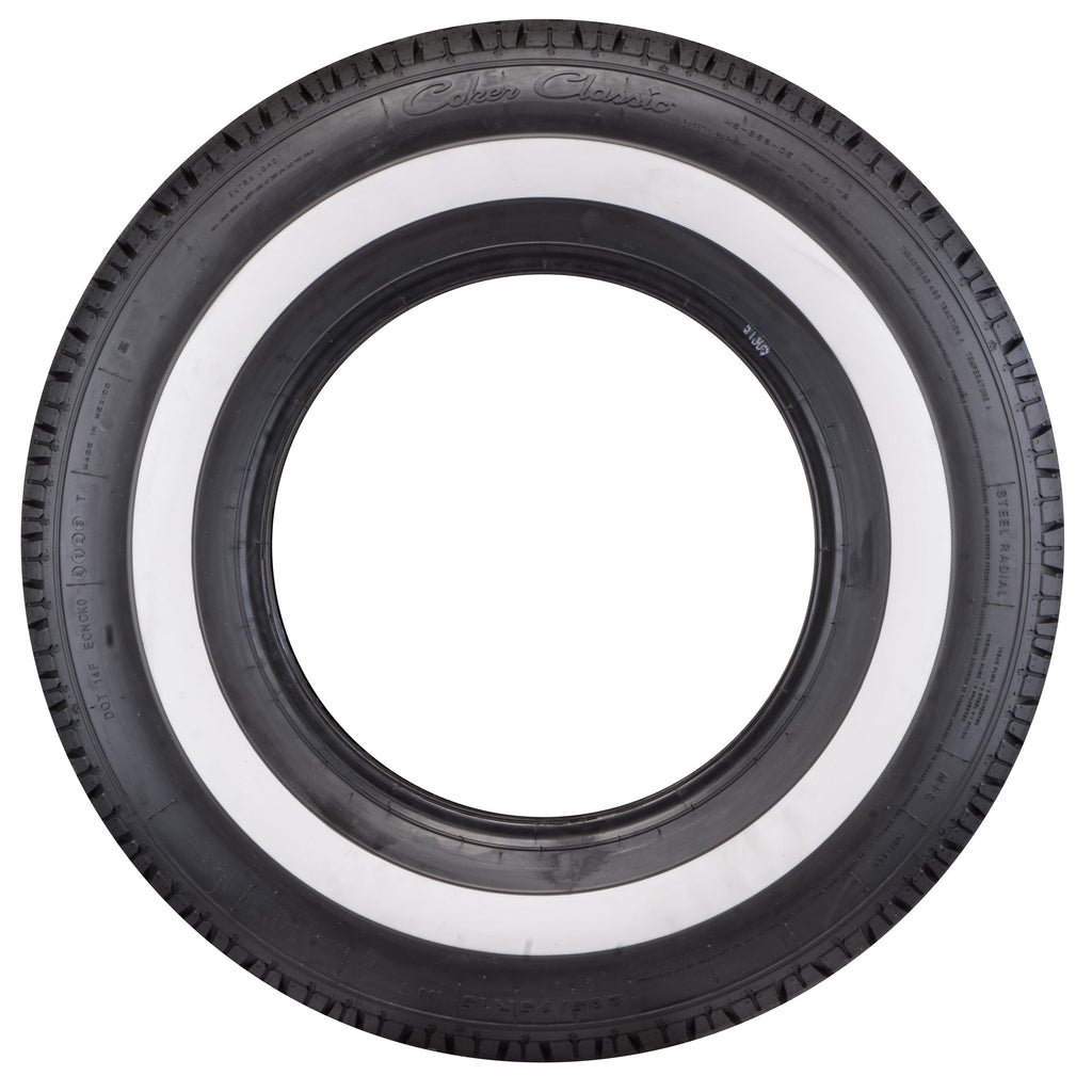 Coker 738110 235/75R15 Coker Classic SS 1.6" WW for Select Bentley S1 Series, Bentley S2 Series, Bentley S3 Series, Buick Electra, Buick Estate Wagon, Cadillac Calais, Cadillac Commercial Chassis, Cadillac DeVille, Cadillac Eldorado, Cadillac Fleetwood,