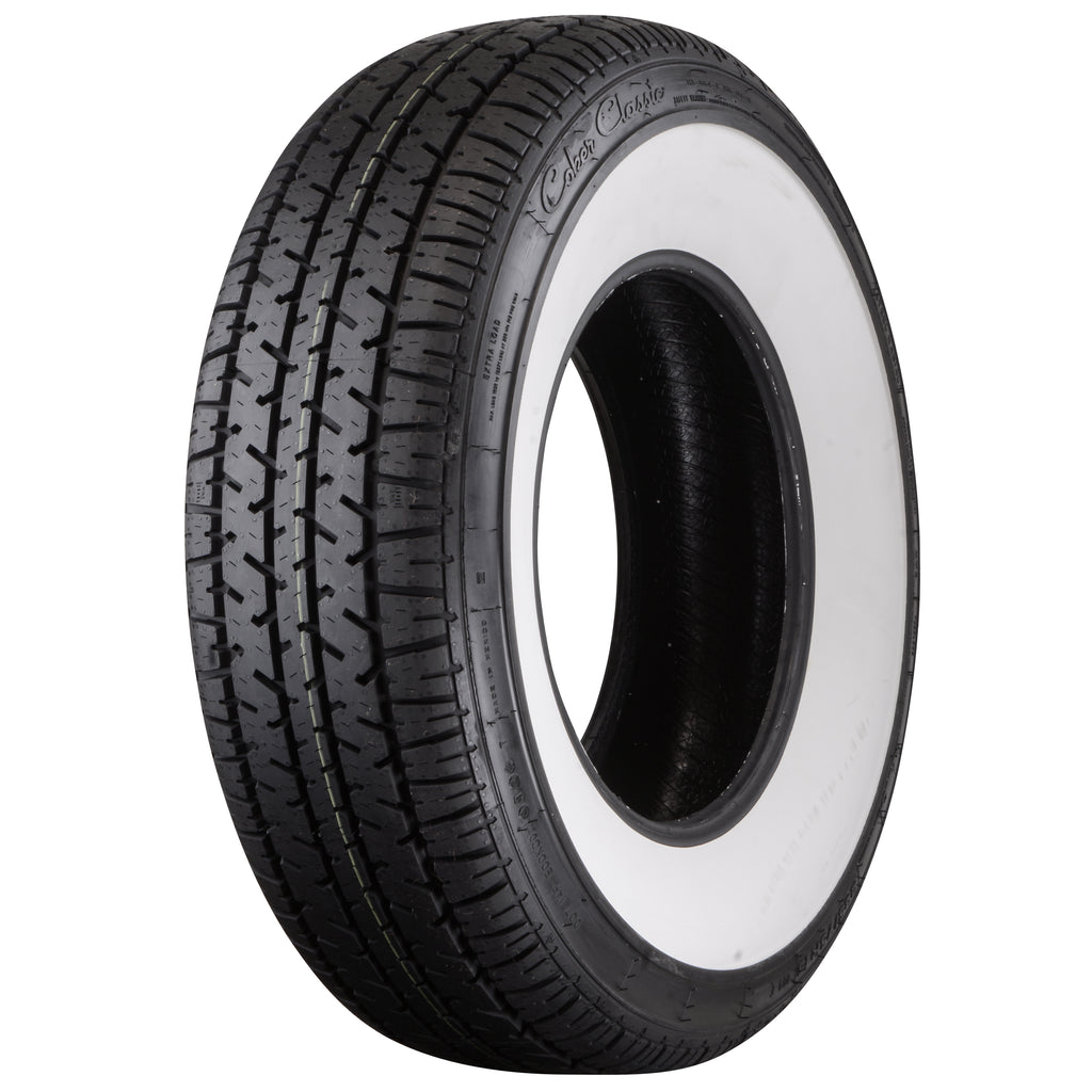 Coker 737116 215/70R15 Coker Classic SS 2 1/2" WW for Select Buick LeSabre, Buick Park Avenue, Buick Regal, Cadillac DeVille, Chevrolet Corvette, Chevrolet Express 1500, Chevrolet Tracker, Chevrolet Venture, Chrysler Cordoba, Chrysler Town & Country,