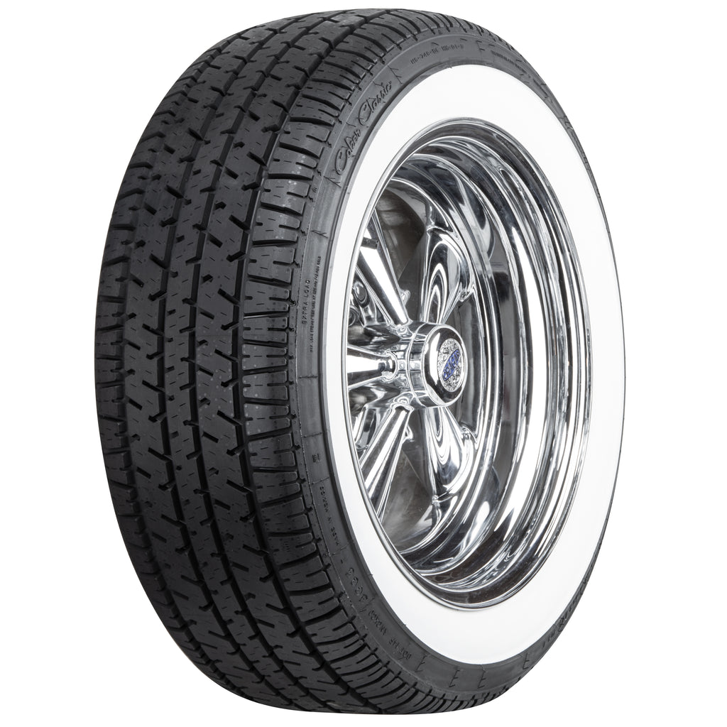 Coker 738108 235/55R17 Coker Classic SS 1 3/4" WW for Select Audi A8 Quattro, Avanti Avanti, BMW X3, Buick Lucerne, Buick Park Avenue, Cadillac CTS, Cadillac DTS, Cadillac DeVille, Cadillac Seville, Chevrolet Impala, Chevrolet Impala Limited, Chevrolet