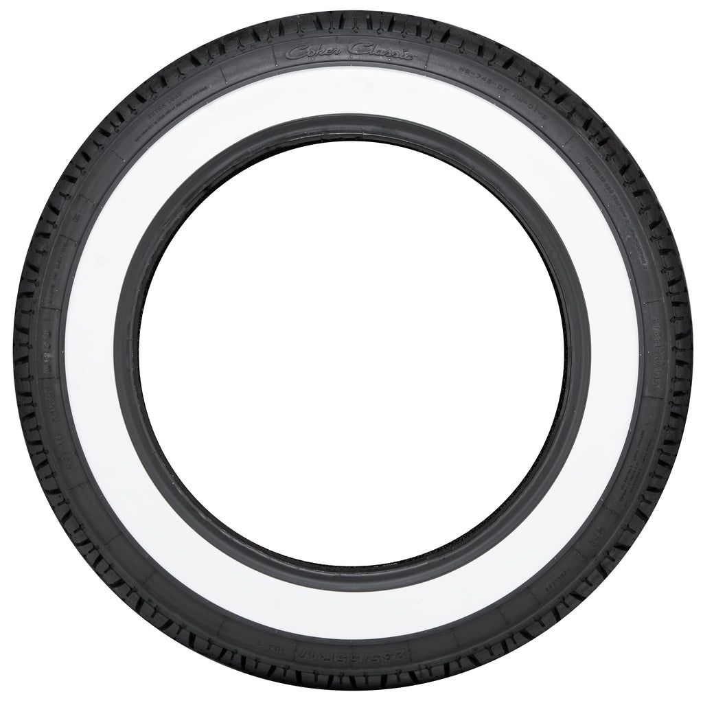 Coker 738108 235/55R17 Coker Classic SS 1 3/4" WW for Select Audi A8 Quattro, Avanti Avanti, BMW X3, Buick Lucerne, Buick Park Avenue, Cadillac CTS, Cadillac DTS, Cadillac DeVille, Cadillac Seville, Chevrolet Impala, Chevrolet Impala Limited, Chevrolet