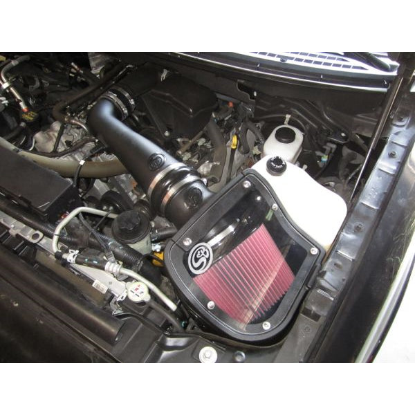 Cold-Air-Intake-For-09-10-Ford-F150-V8-5.4L-Dry-Dry-Extendable-White-SB