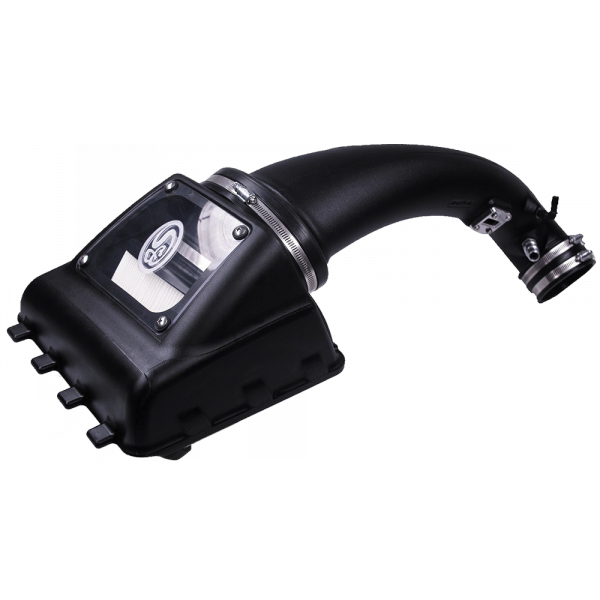 Cold-Air-Intake-For-11-14-Ford-F150-V8-5.0L-Dry-Dry-Extendable-White-SB