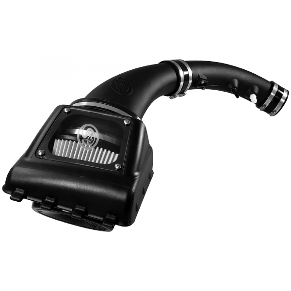 Cold-Air-Intake-For-11-16-Ford-F250,-F350-V8-6.2L-Dry-Dry-Extendable-White-SB
