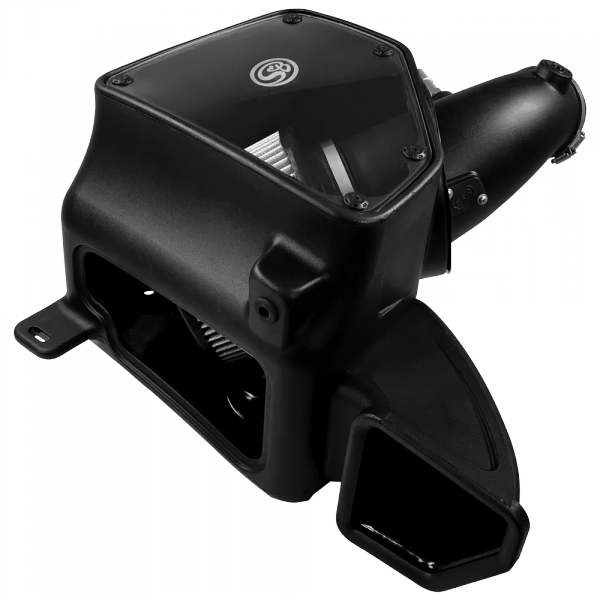 Cold-Air-Intake-For-14-18-Dodge-Ram-2500-3500-Hemi-V8-6.4L-Dry-Extendable-White-SB
