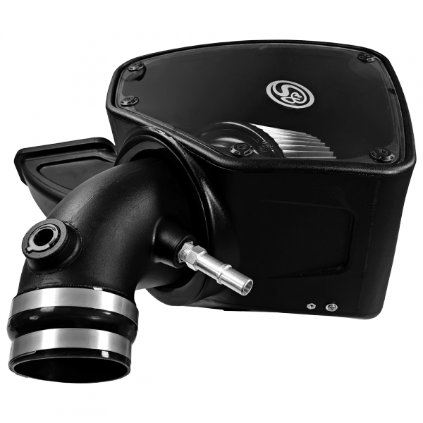 Cold-Air-Intake-For-14-18-Dodge-Ram-2500-3500-Hemi-V8-6.4L-Dry-Extendable-White-SB