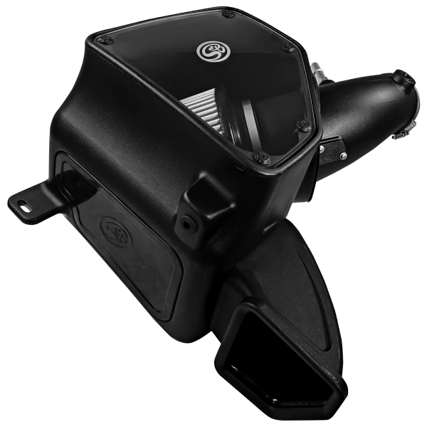 Cold-Air-Intake-For-14-18-Dodge-Ram-2500-3500-Hemi-V8-6.4L-Dry-Extendable-White-SB