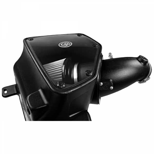 Cold-Air-Intake-For-14-18-Dodge-Ram-2500-3500-Hemi-V8-6.4L-Dry-Extendable-White-SB