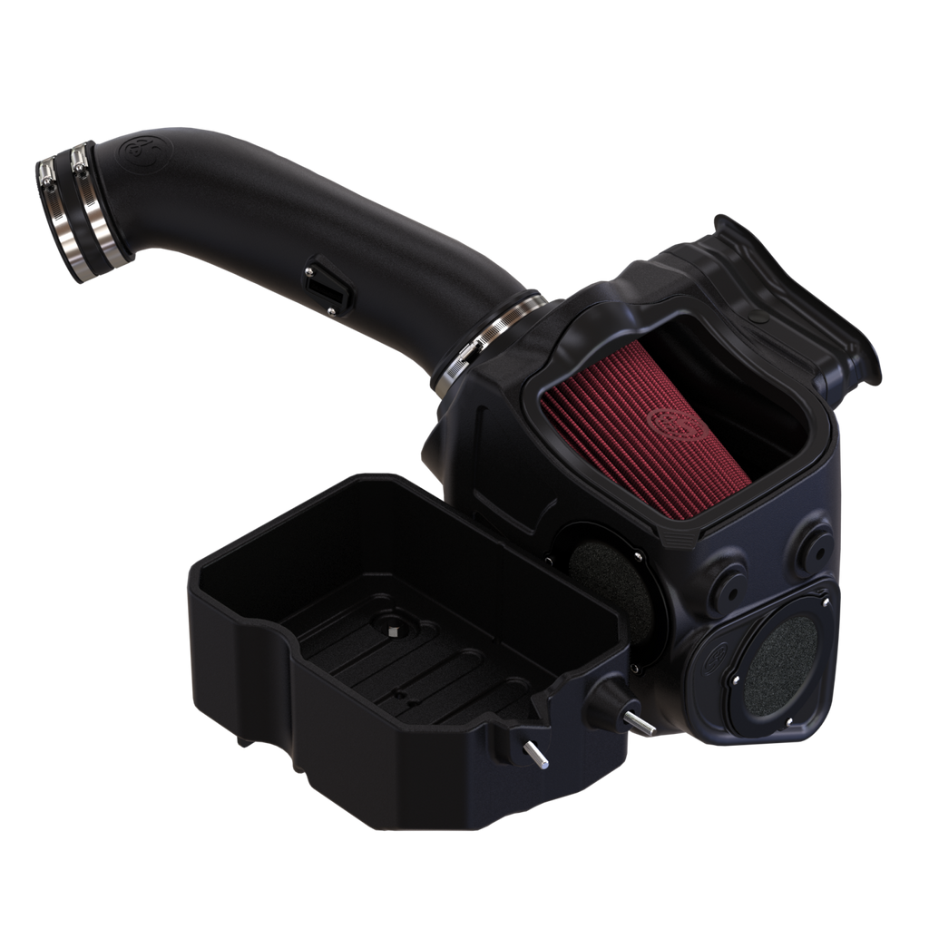 Cold-Air-Intake-For-17-19-Ford-F250-F350-V8-6.7L-Powerstroke-Cotton-Cleanable-Red-SB