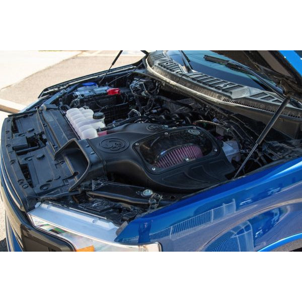 Cold-Air-Intake-For-2018-22-Ford-F150-V8-5.0L-Dry-Dry-Extendable-White-SB