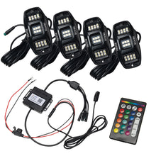 Load image into Gallery viewer, Colorshift-Rgb-W-Underbody-Wheel-Well-Rock-Light-Kit-(4-Pcs)