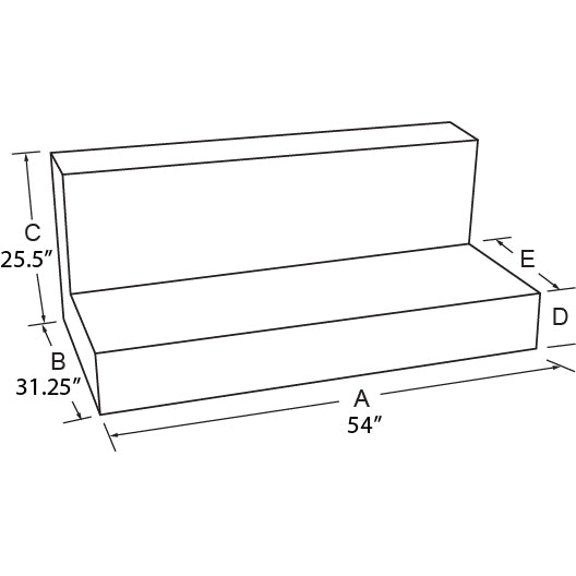 Combo;-92-Gal-L-Shaped-Tank56-In.-Box;-Aluminum;-Black