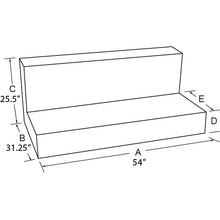 Load image into Gallery viewer, Combo;-92-Gal-L-Shaped-Tank56-In.-Box;-Aluminum;-Black