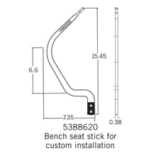 Load image into Gallery viewer, CompetitionPlus-Shifter-Stick---Chrome---Bench-Seat-Clearance