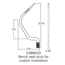 Load image into Gallery viewer, CompetitionPlus-Shifter-Stick---Chrome---Bench-Seat-Clearance