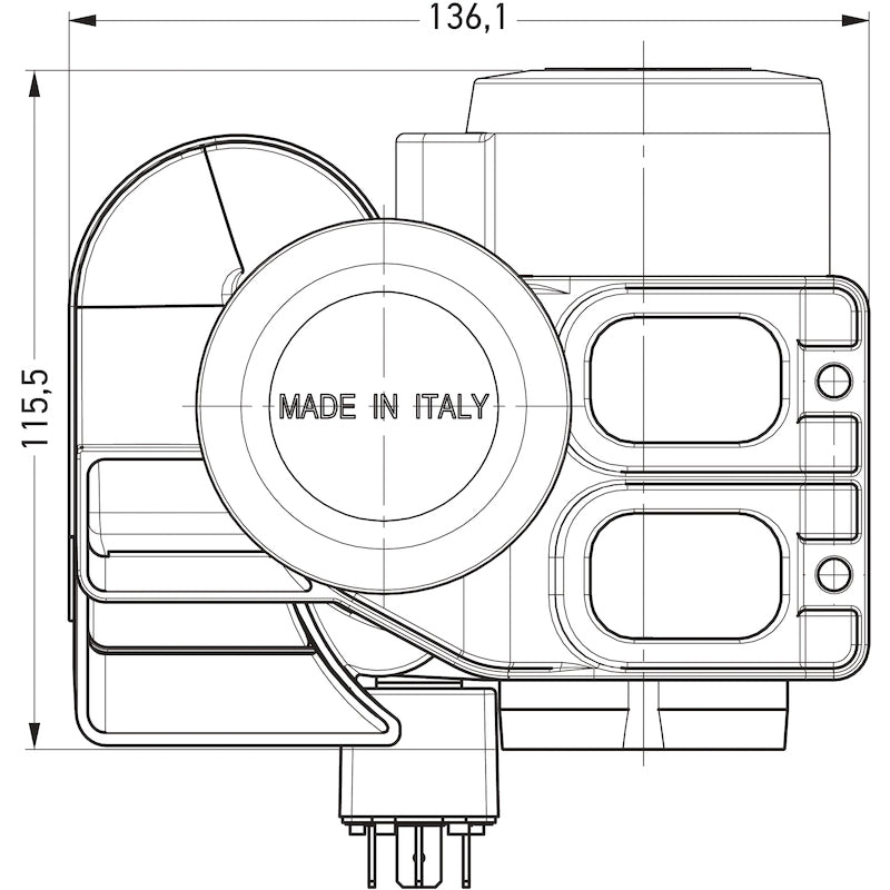 Compressed-Air-Trumpet-Horn-24V