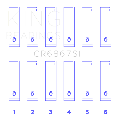 Connecting-Rod-Bearing-Set-For-Chrysler-215-Cid,-241-Cid-24V