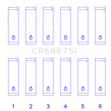 King Engine Bearings CR6867SI CONNECTING ROD BEARING SET For CHRYSLER 215 CID, 241 CID 24V
