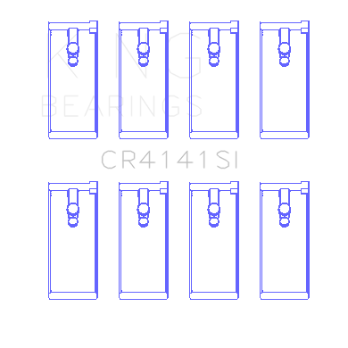 Connecting-Rod-Bearing-Set-For-Isuzu-4Zb1,-4Zd1,-G130,-G161,-G201