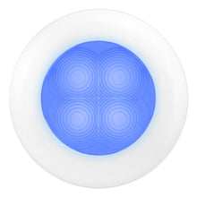 Load image into Gallery viewer, Courtesy-Lamp-Rnd-Blue-Md12-Wh-Rim-2Xt