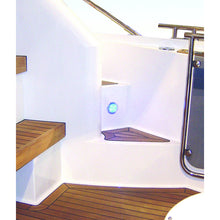 Load image into Gallery viewer, Courtesy-Lamp-Rnd-Red-Md12-Wh-Rim-2Xt