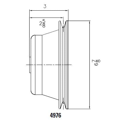 Crankshaft-Pulley---Chrome---Single-Groove