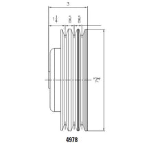 Load image into Gallery viewer, Crankshaft-Pulley---Chrome---Triple-Groove