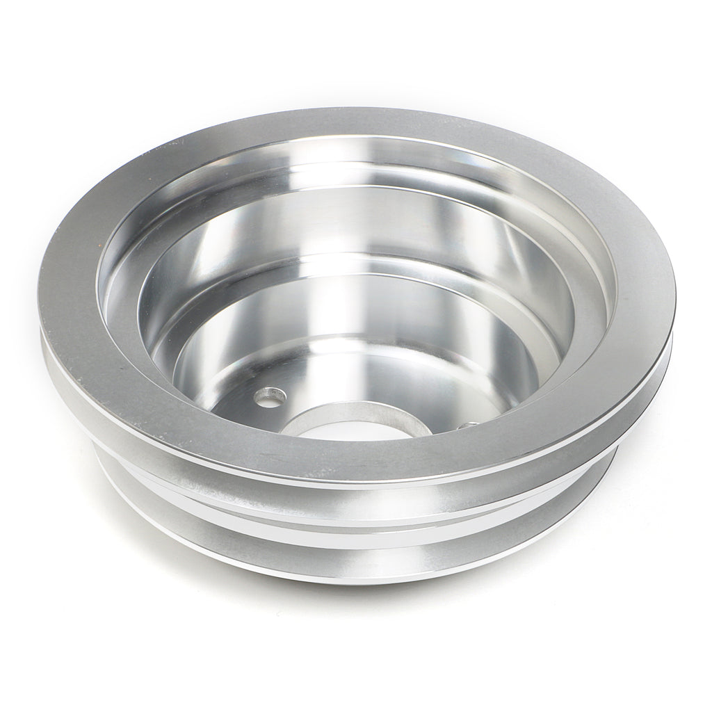 Crankshaft-Pulley-Aluminum-Bb-Chevy-Lwp-Machined-Finish