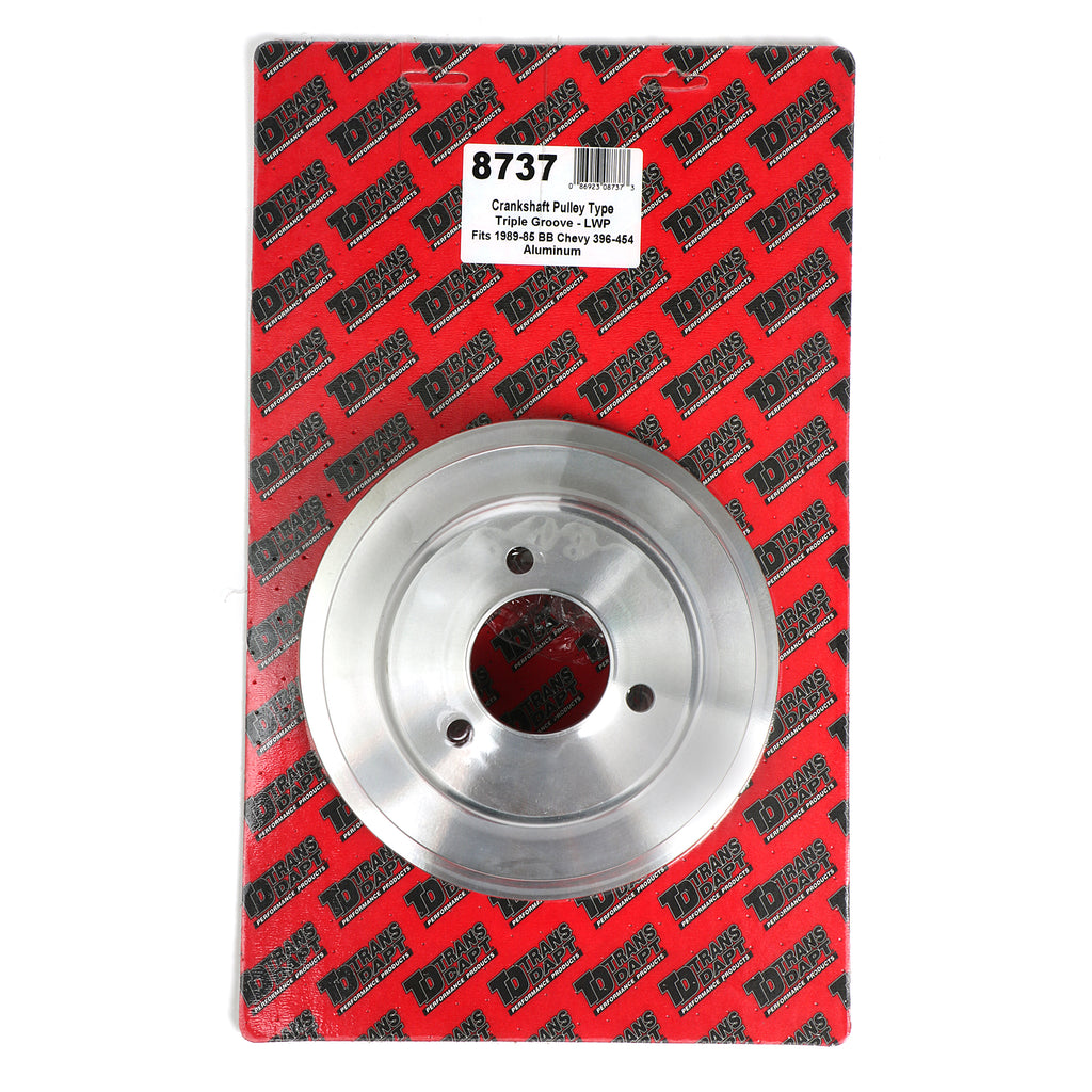 Crankshaft-Pulley-Aluminum-Bb-Chevy-Lwp-Machined-Finish