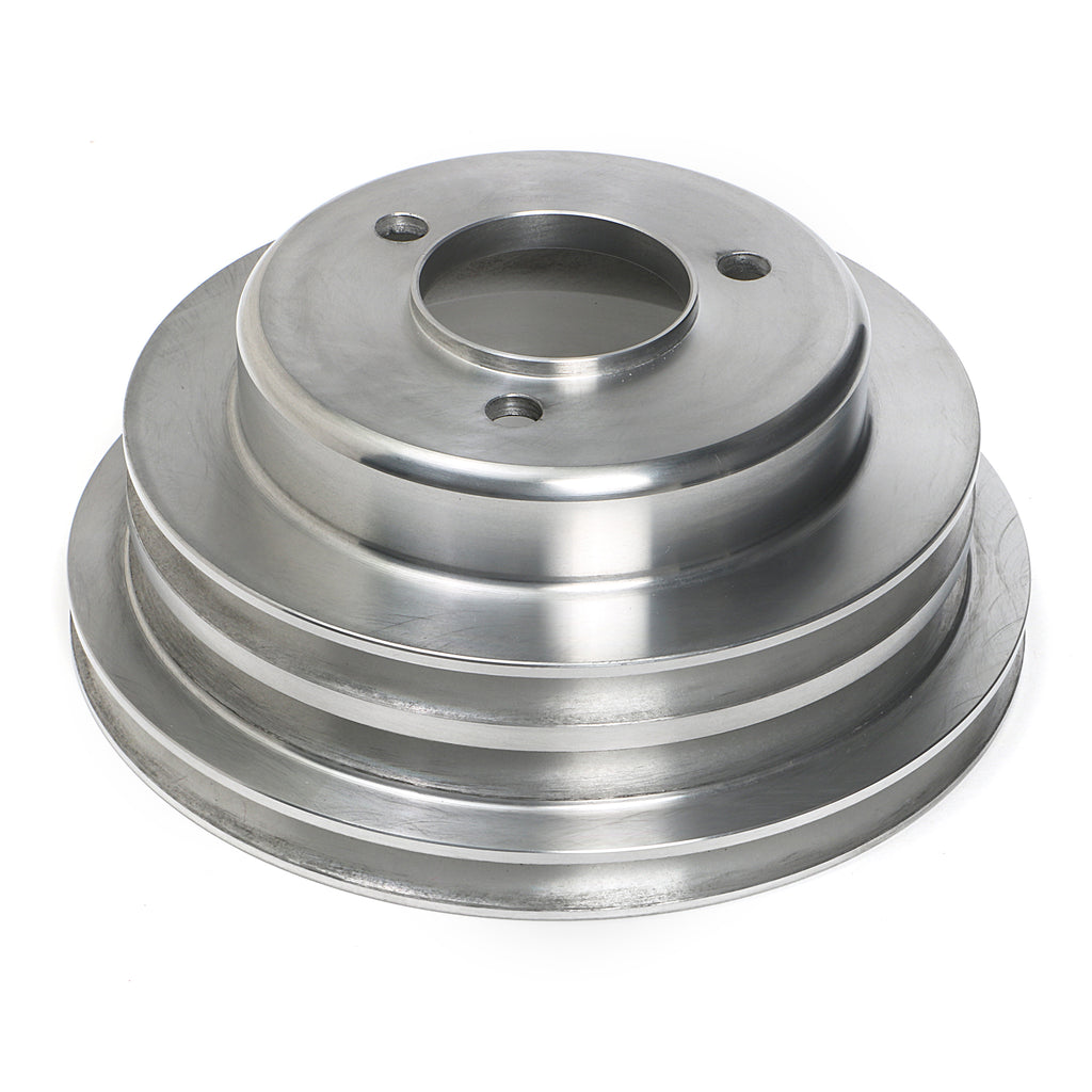 Crankshaft-Pulley-Aluminum-Bb-Chevy-Lwp-Polished-Finish