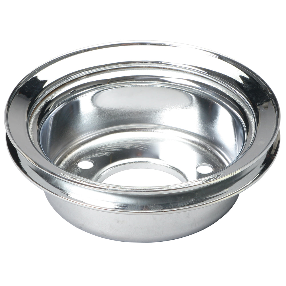 Crankshaft-Pulley;-1-Groove;-1965-1966-Ford-289;-O.E.-Water-Pump-Chrome