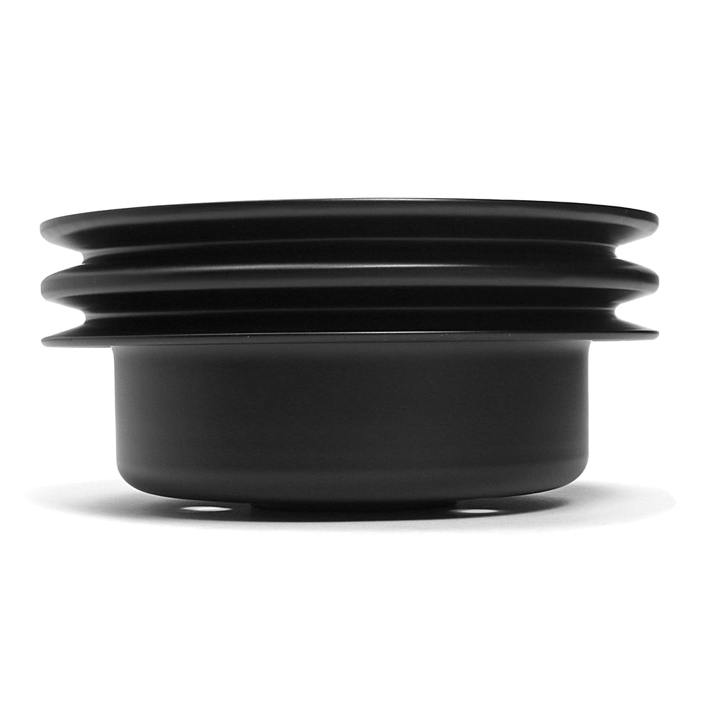 Crankshaft-Pulley;-2-Groove;-65-66-Ford-289;-O.E.-Water-Pump--Asphalt-Black