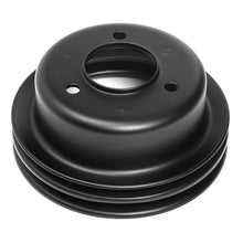 Load image into Gallery viewer, Crankshaft-Pulley;-2-Groove;-65-66-Ford-289;-O.E.-Water-Pump--Asphalt-Black