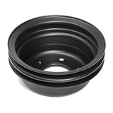 Trans-Dapt 8310 CRANKSHAFT Pulley; 2 Groove; 65-66 FORD 289; O.E. Water Pump- ASPHALT BLACK