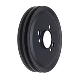 Trans-Dapt 8616 CRANKSHAFT Pulley; 2 Groove; CHEVROLET BB (65-68);SHORT Water Pump-ASPHALT BLACK