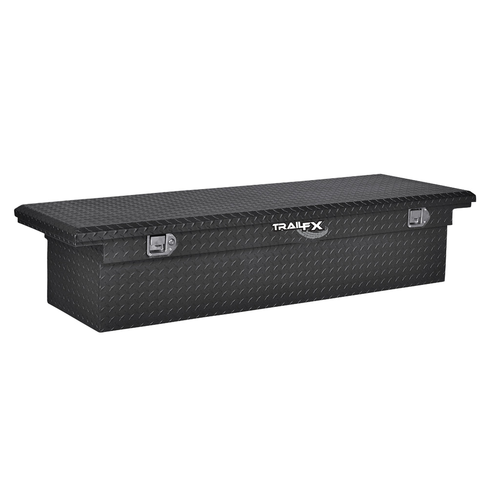 Crsovr--Lp-Sgl-Lid-Dia-Tread-Matte-Black-16-Gauge-Alum-72X19.25X13.5-Inch-Height