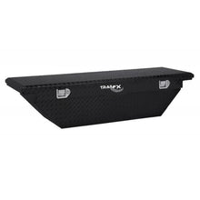 Load image into Gallery viewer, Crsovr-Angled-Sgl-Lid-Dia-Tread-Gloss-Black-Alum-60X19.25X13.5-WTray
