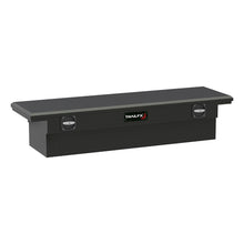 Load image into Gallery viewer, Crsovr-Low-Profil-Sgl-Lid-Dia-Tread-Mat-Black-Alum-69X19.25X13.5-WO-Rail-On-Lid