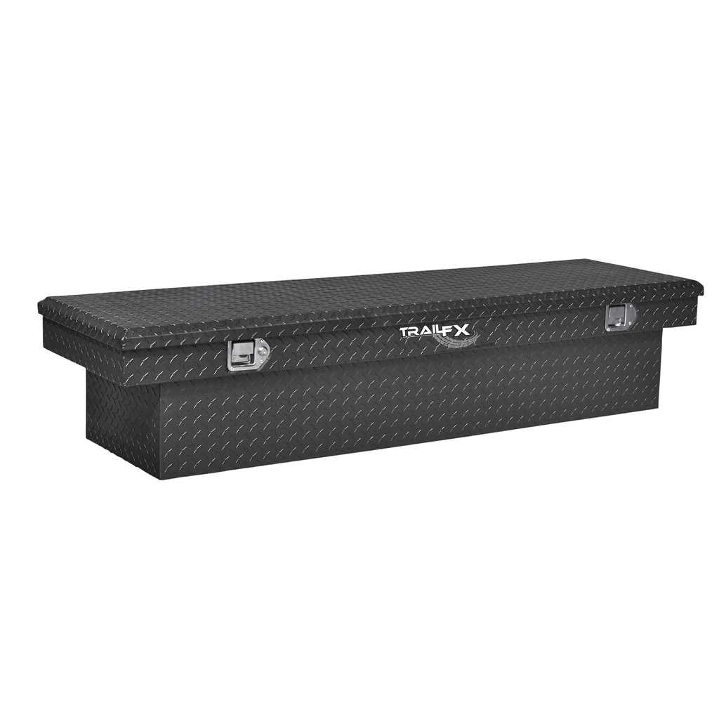 Crsovr-Std-Sgl-Lid-Dia-Tread-Matte-Black-16-Gauge-Alum-72X19.25X13.5-Inch-Height