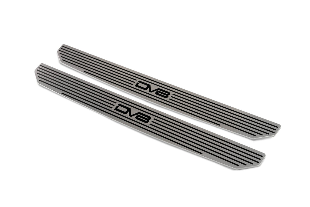 DV8 Offroad D-JL-180014-SIL2 Front Sill Plates with DV8 Logo for Select Jeep Gladiator, Jeep Wrangler