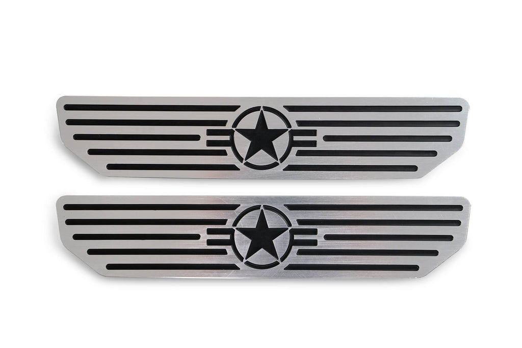 DV8 Offroad D-JL-180014-STR4 Rear Sill Plates with in.Since 1942 in. Logo for Select Jeep Wrangler