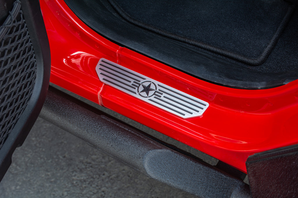 DV8 Offroad D-JL-180014-STR4 Rear Sill Plates with in.Since 1942 in. Logo for Select Jeep Wrangler