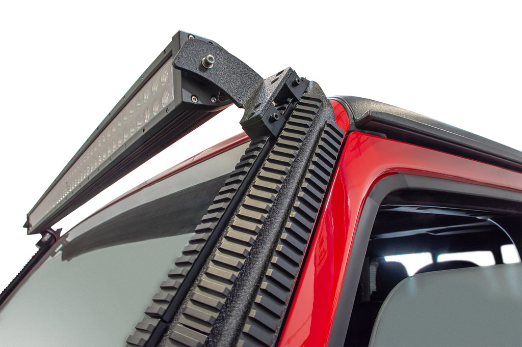 DV8 Offroad D-JL-190052-PIL A-Pillar Mounted Rail System for Select Jeep Gladiator, Jeep Wrangler