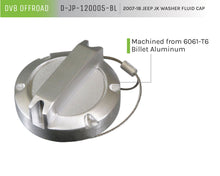 Load image into Gallery viewer, DV8 Offroad D-JP-120005-BL Washer Fluid Cap for Select Jeep Wrangler