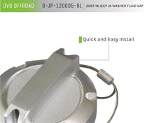 Load image into Gallery viewer, DV8 Offroad D-JP-120005-BL Washer Fluid Cap for Select Jeep Wrangler