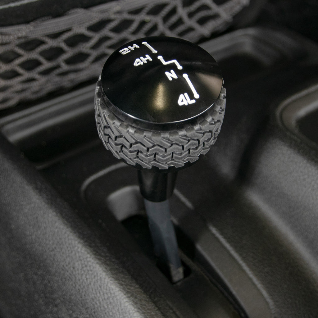 DV8 Offroad D-JP-180011-BK 4WD Shift Knob; Black for Select Jeep Wrangler, Jeep Wrangler JK