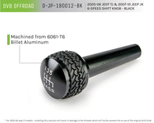 Load image into Gallery viewer, DV8 Offroad D-JP-180012-BK 6-Speed Shift Knob; Black for Select Jeep Wrangler
