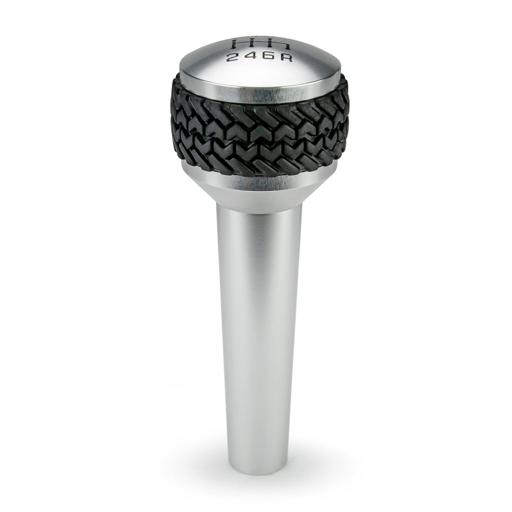 DV8 Offroad D-JP-180012-BL 6-Speed Shift Knob; Silver for Select Jeep Wrangler