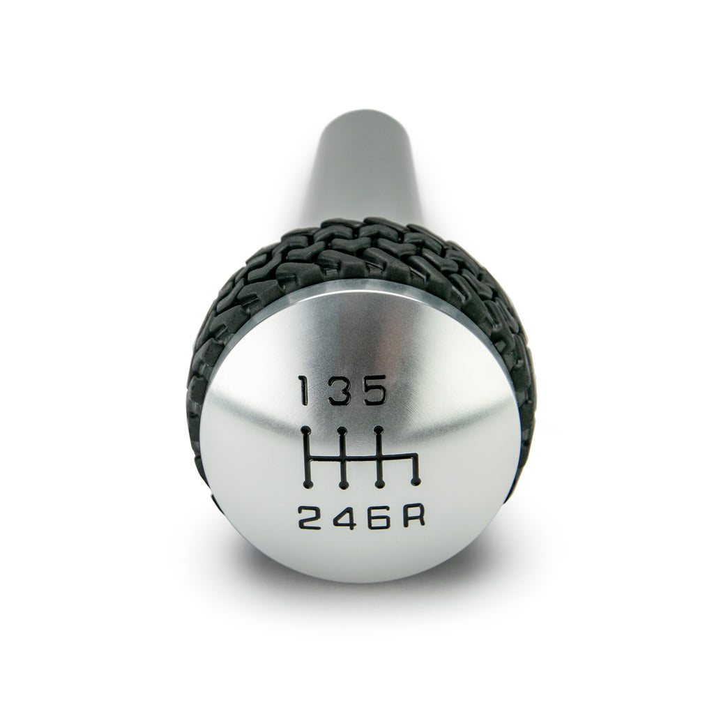 DV8 Offroad D-JP-180012-BL 6-Speed Shift Knob; Silver for Select Jeep Wrangler
