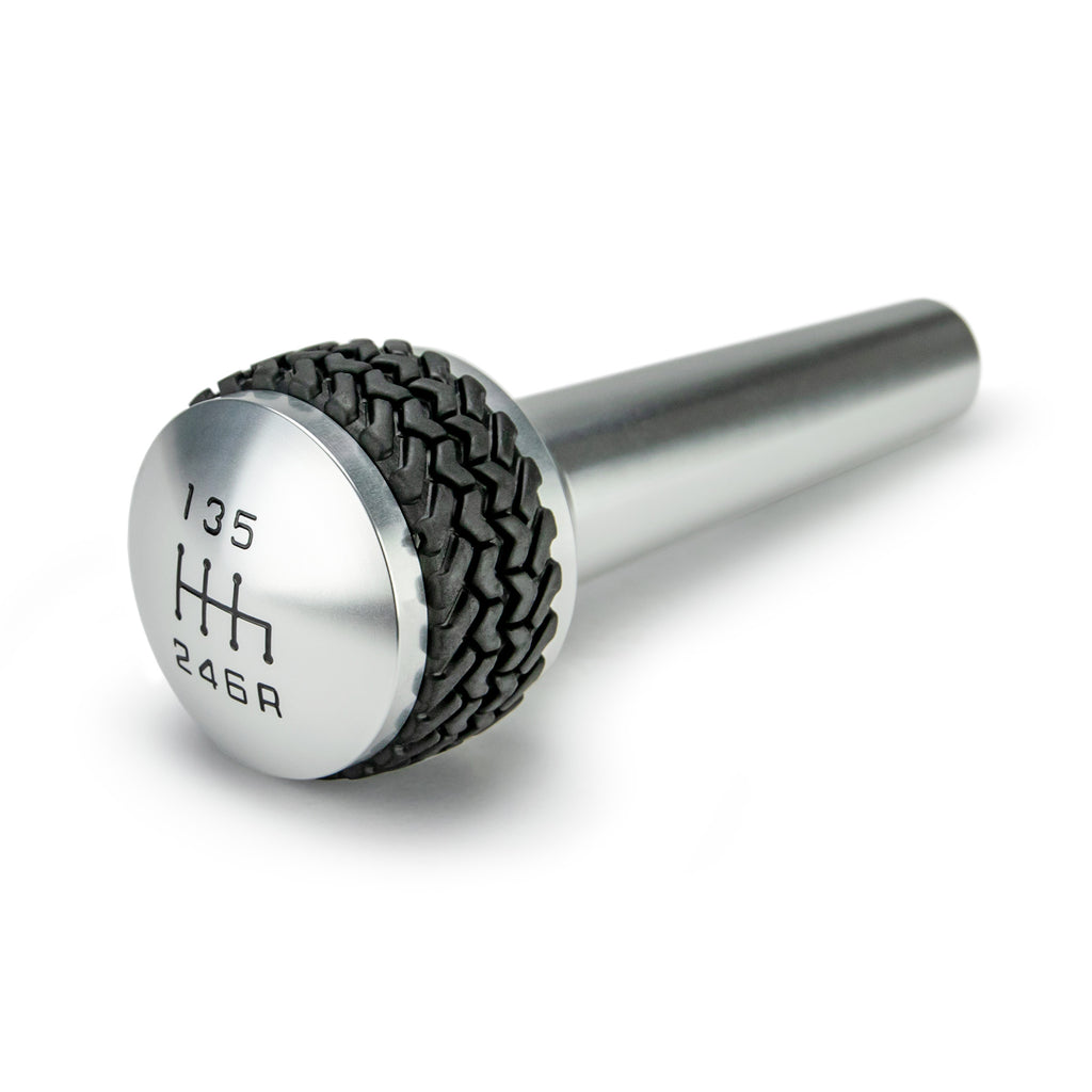 DV8 Offroad D-JP-180012-BL 6-Speed Shift Knob; Silver for Select Jeep Wrangler